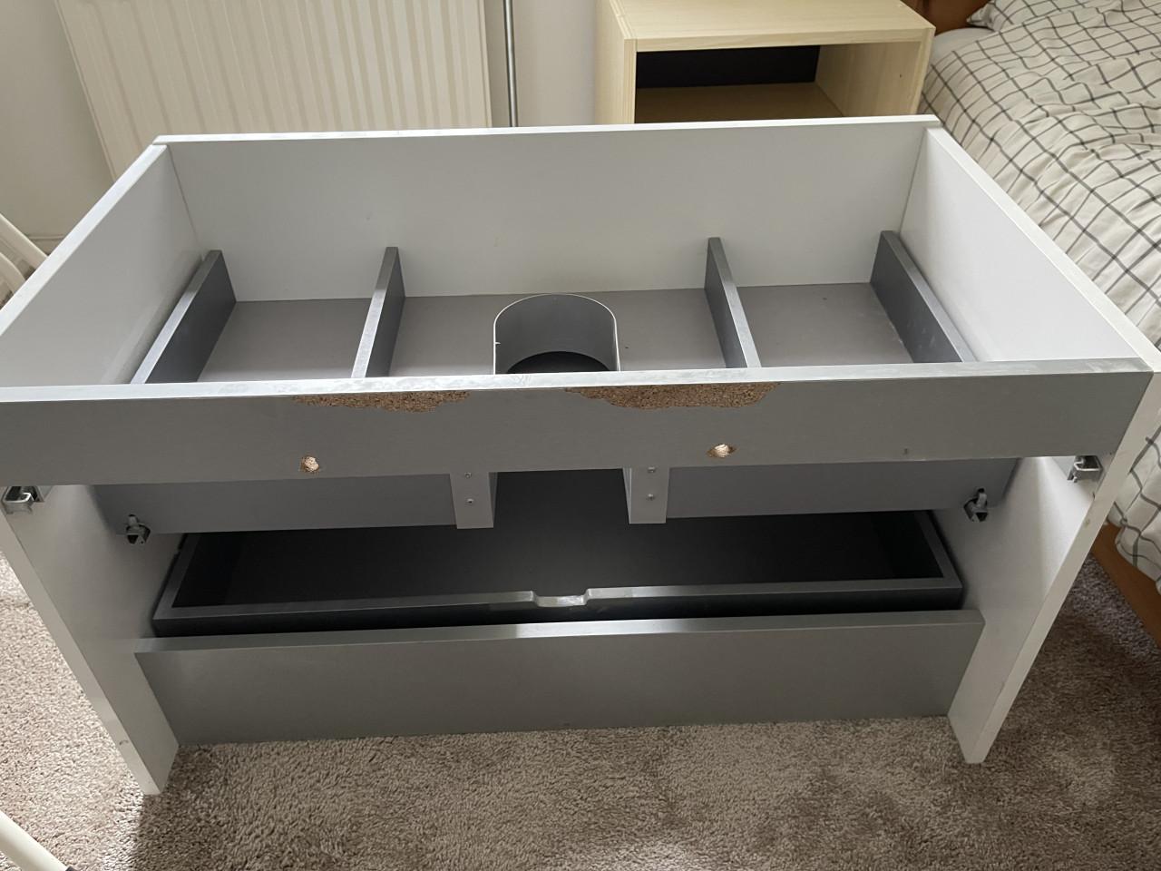 Allibert Accent wastafel 80cm met wasbak