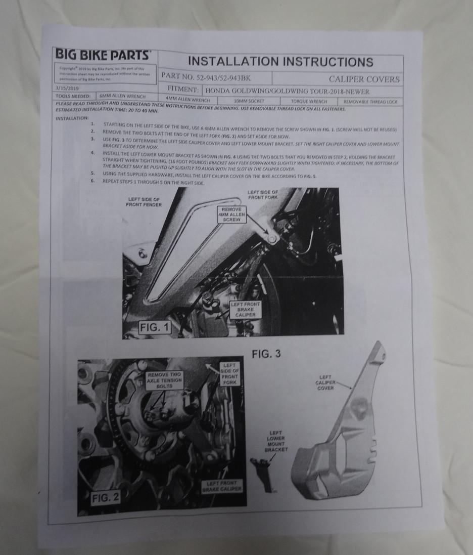 Allerlei onderdelen voor de honda goldwing