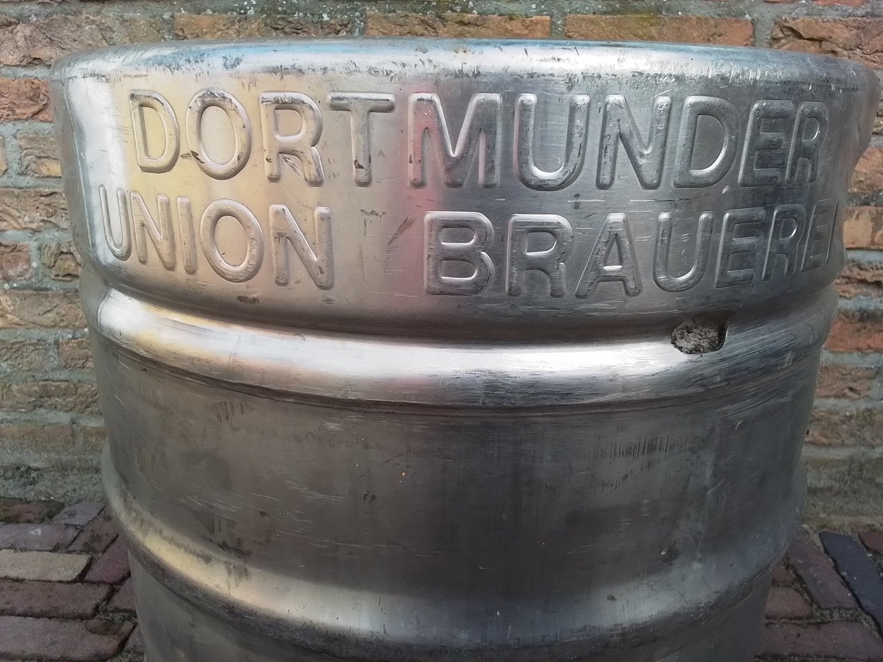 Zeldzaam 50 liter biervat in RVS, collectors item. (Niet meer te vinden)
