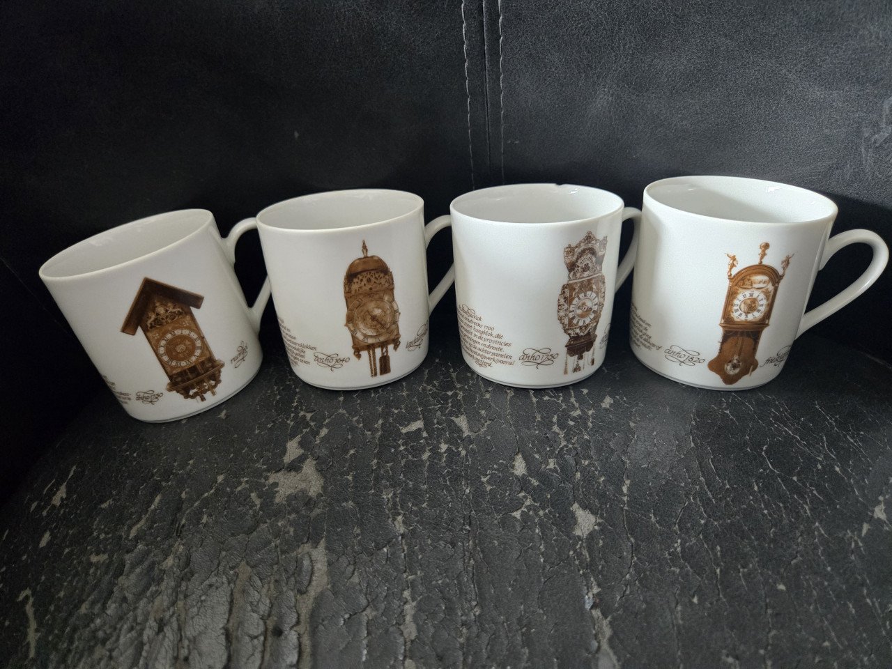 Vintage koffieservies Mitterteich – klokdesign