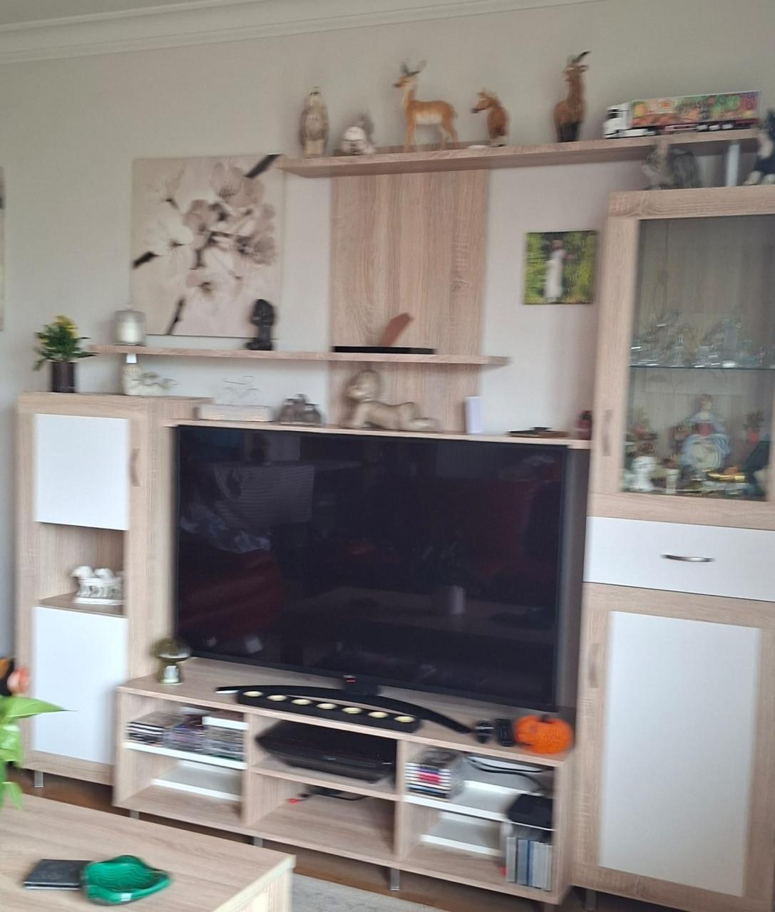 TV MEUBELEN  SALON TAFEL EN VITRINE KAST SAMEN