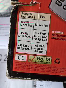 Goede en werkende Uniden bearcat ubc 244 clt kerkscanner....