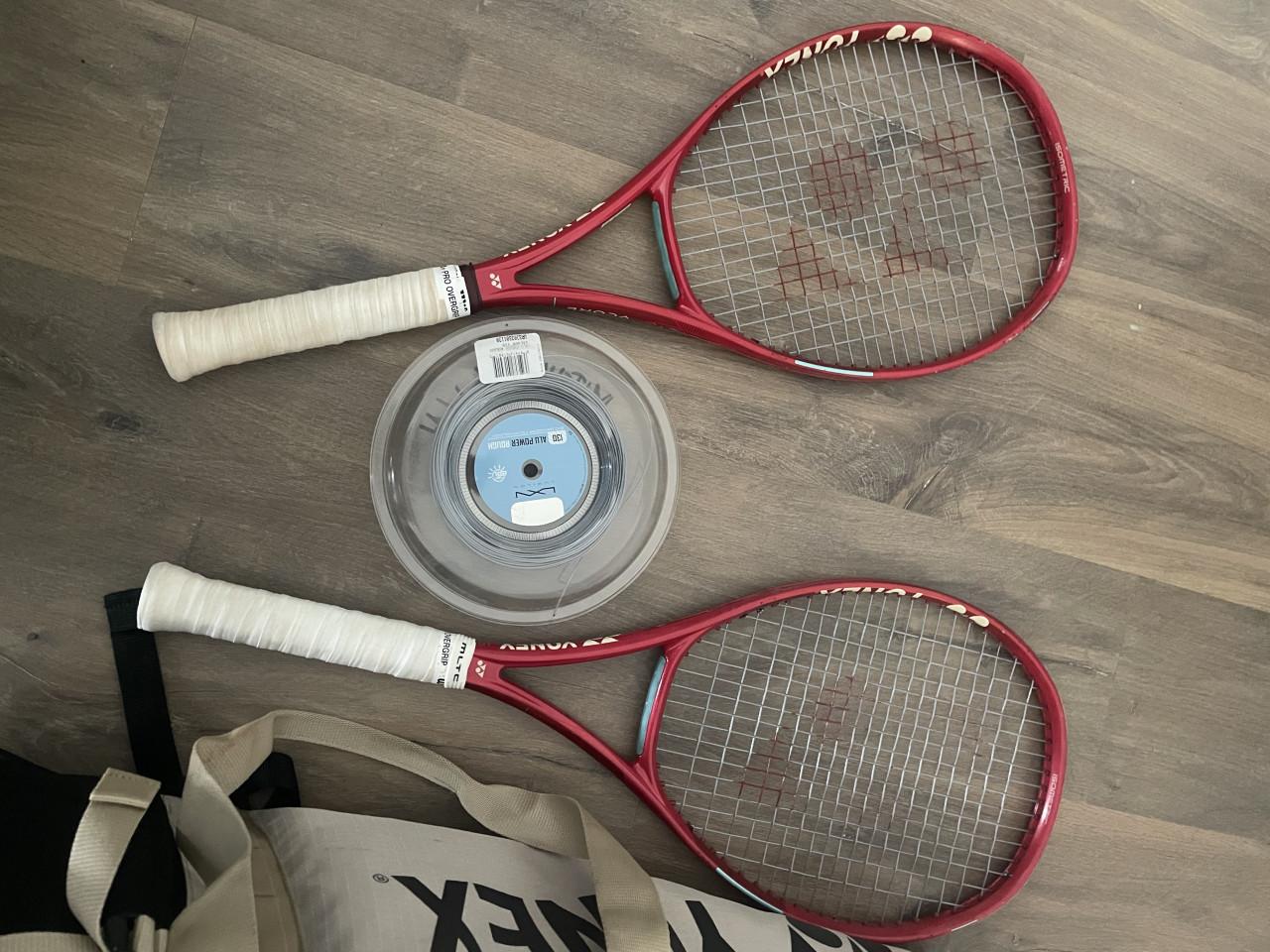 Yonex pro tennisrackets plus tas
