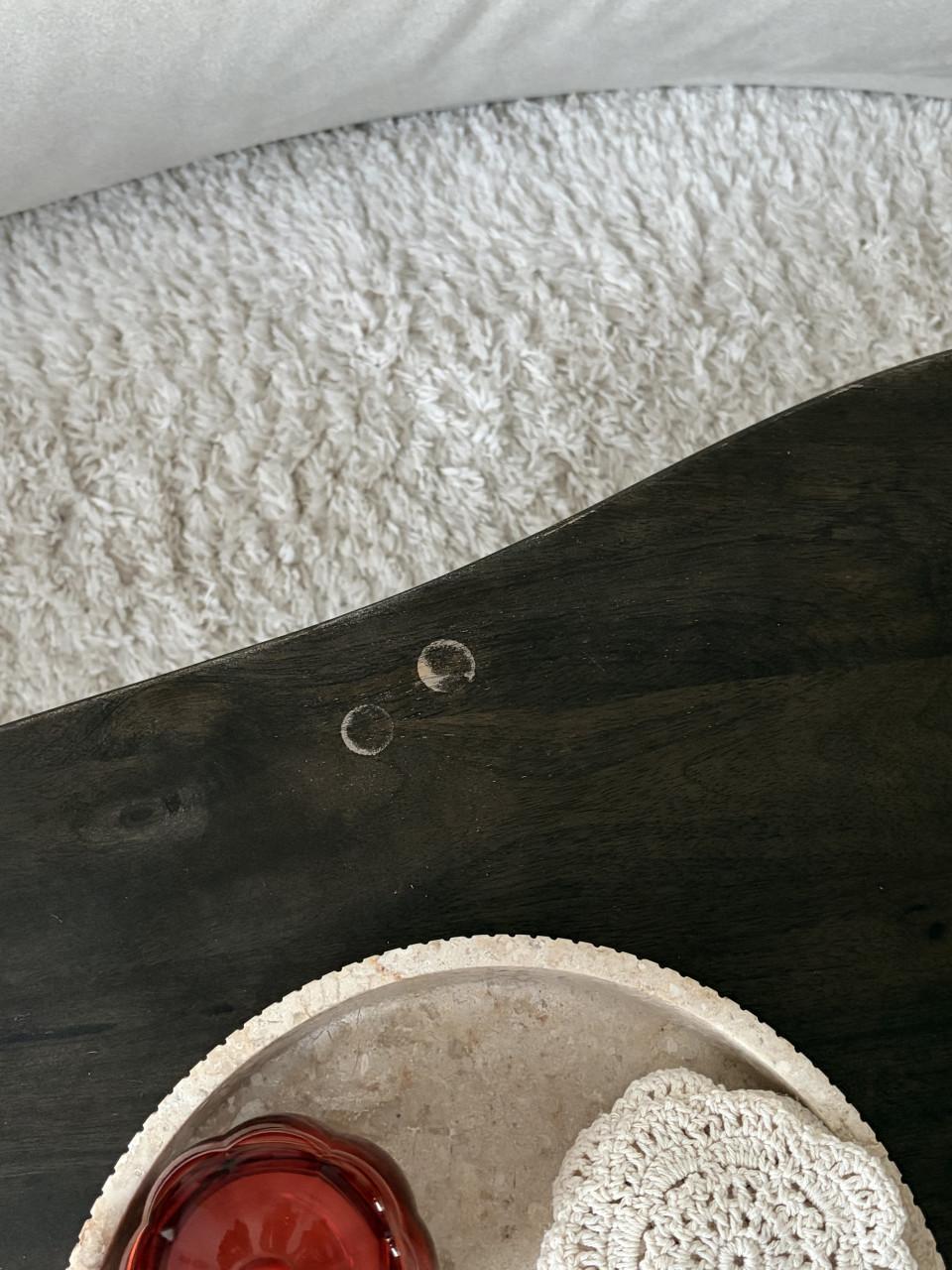 Bruine walnoot salontafel