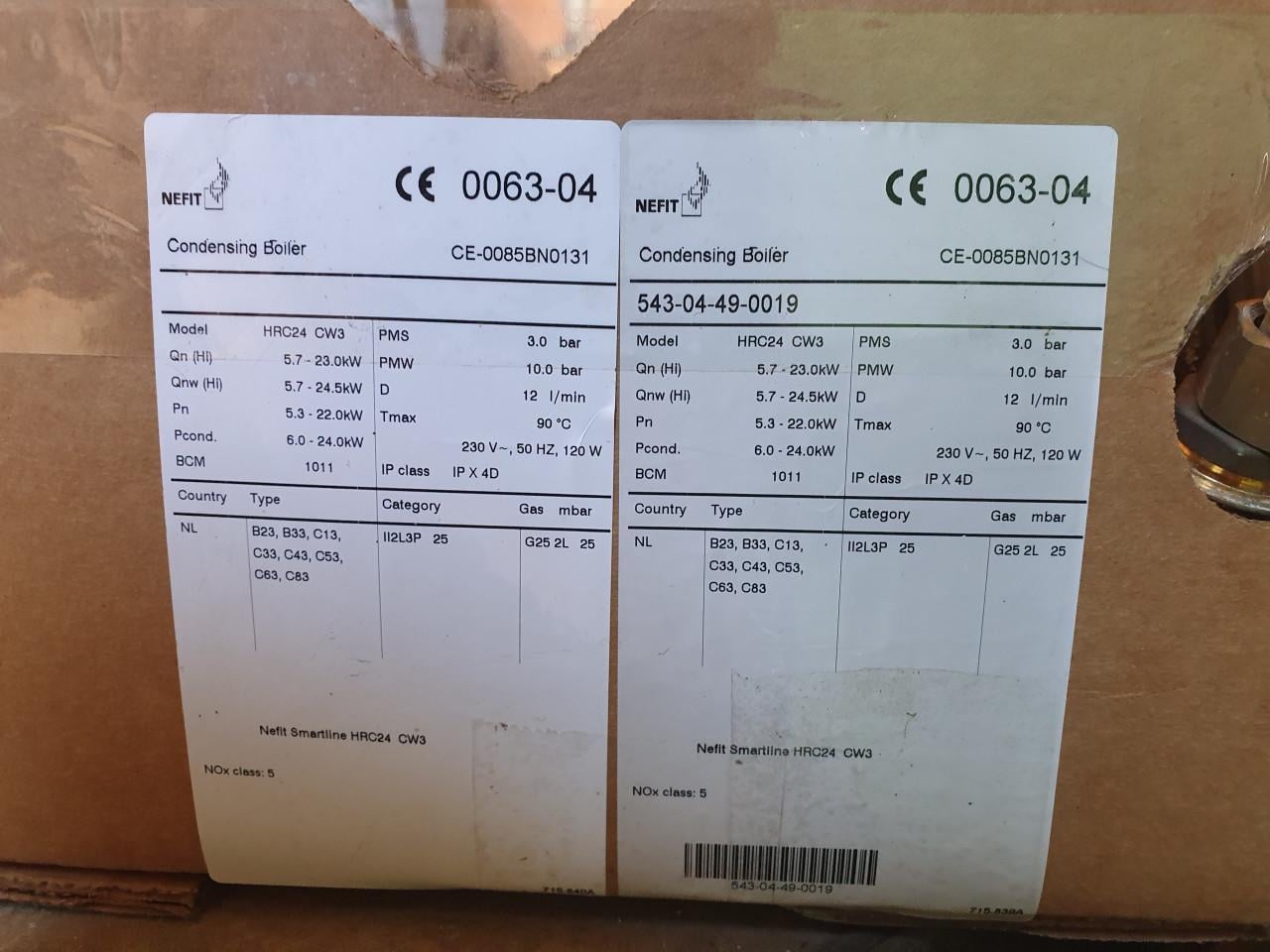 Nefit Smartline HRC24 Onderdelen 2003-08 UBA 52751..