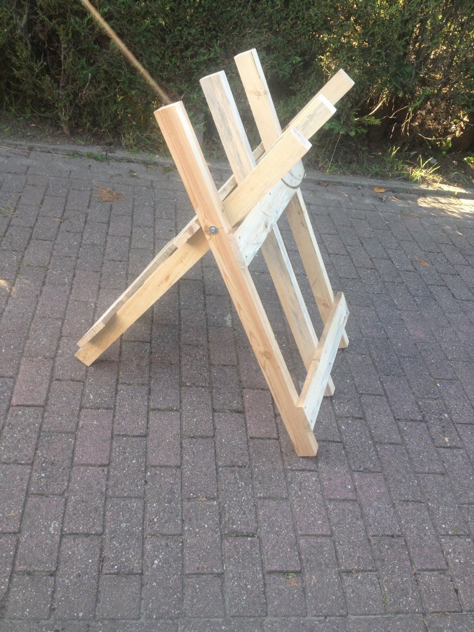 Compacte robuste stabiele zaagbok voor kettingzaag van hout opvouwbaar