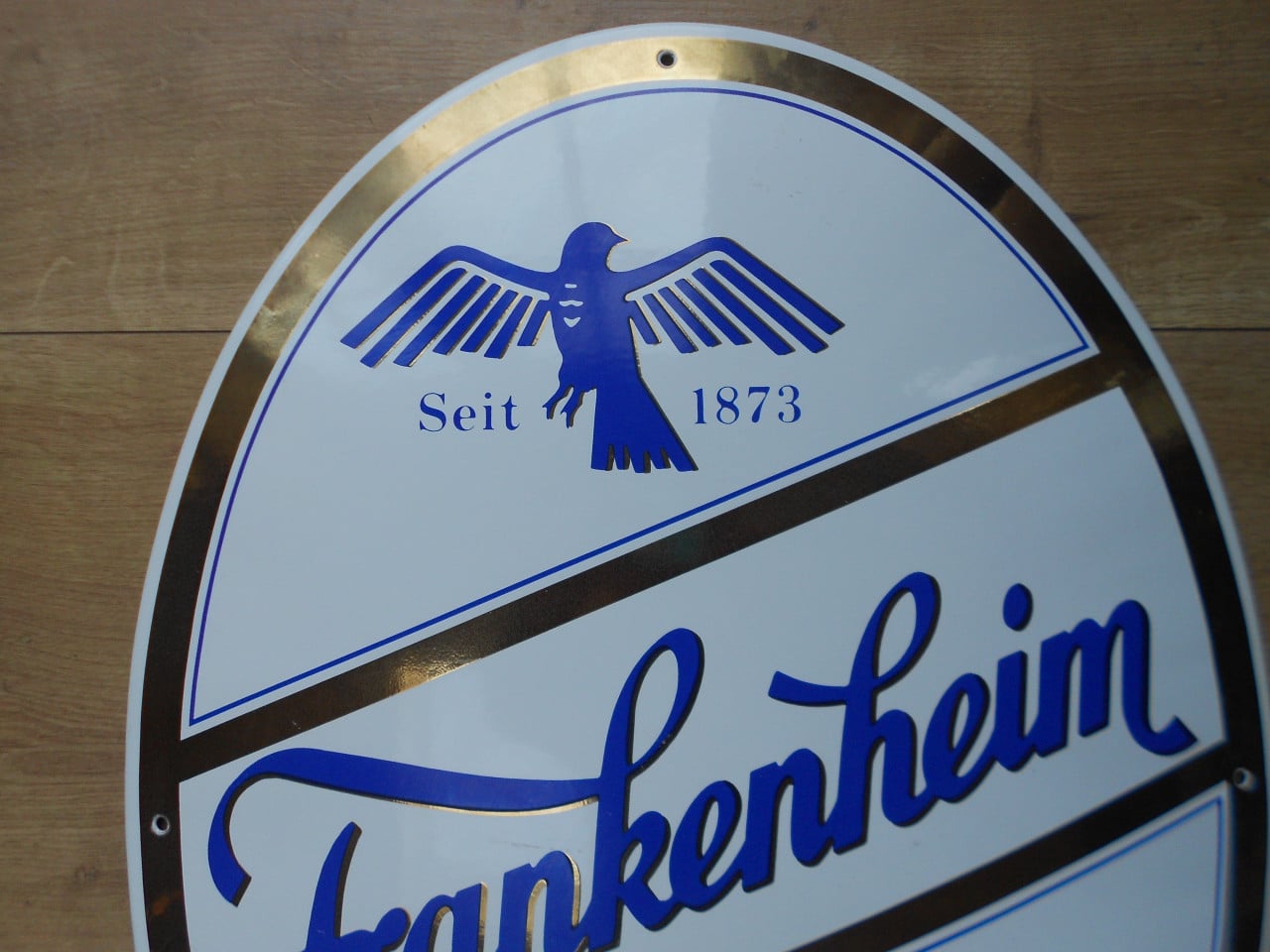 Emaille reclamebord Frankenheim alt bier