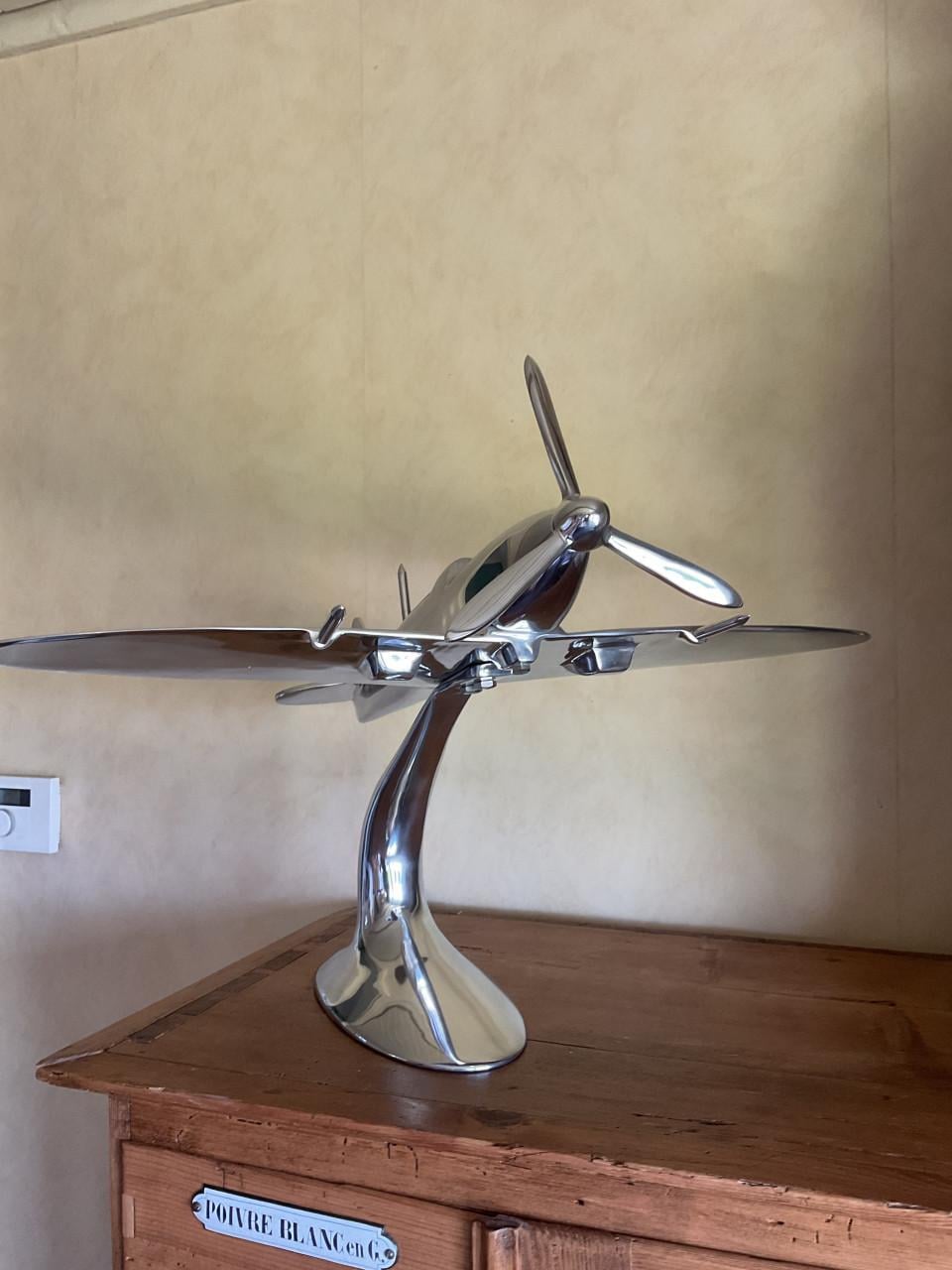 Spitfire vliegtuig ( metaal )