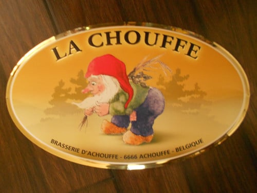 La chouffe bier reclamebord schild