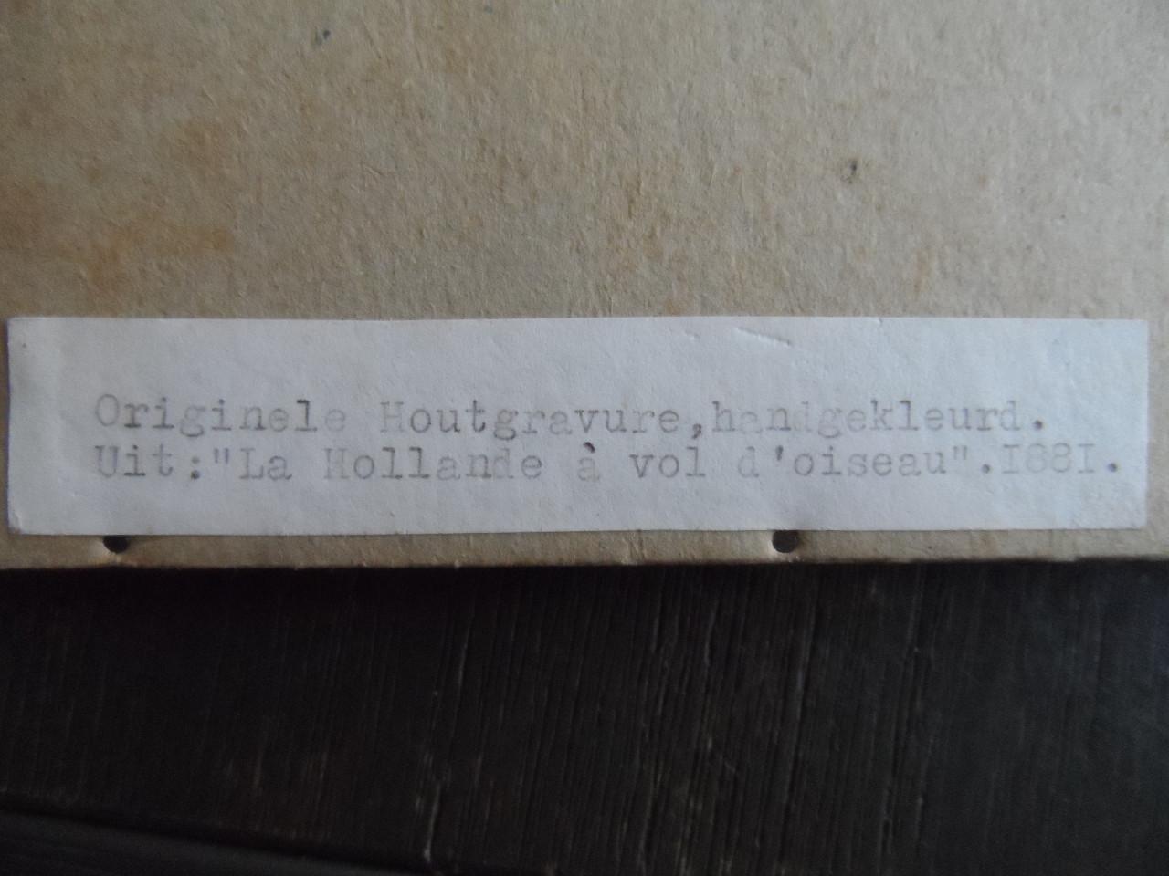 Houtgravure De Beurs in Vlissingen 1881