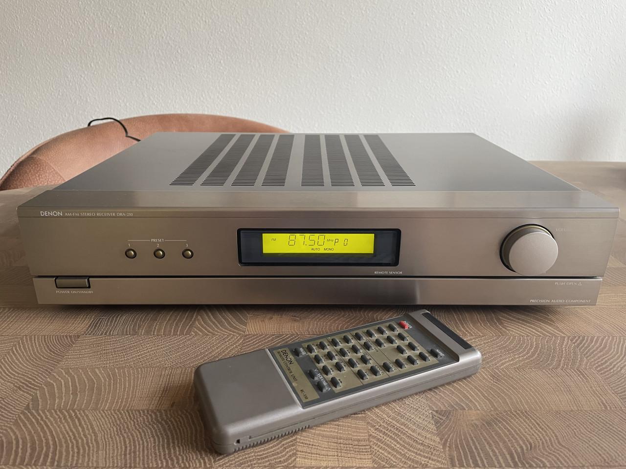 Denon DRA-210 Receiver + afstandbed RC-130 + hobby projecten DR210/DCD210