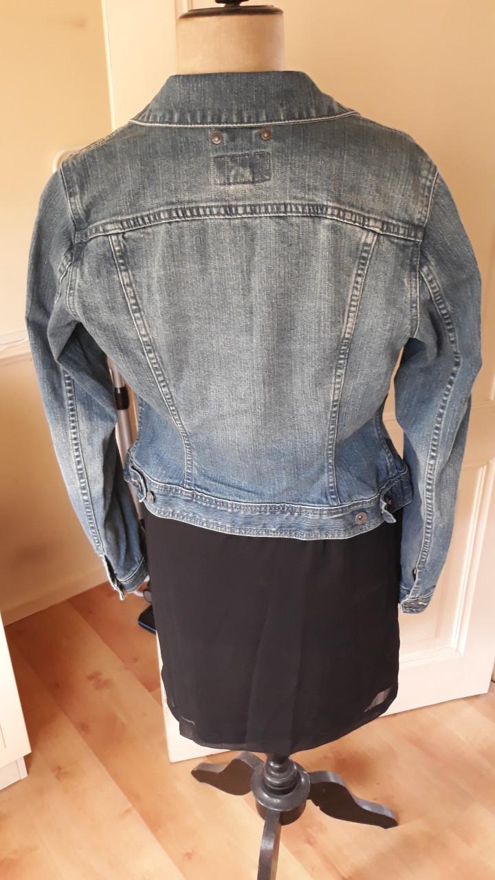 Basic spijkerjasje/jeans jacket maat 36/38 blauw Logg (H&M)