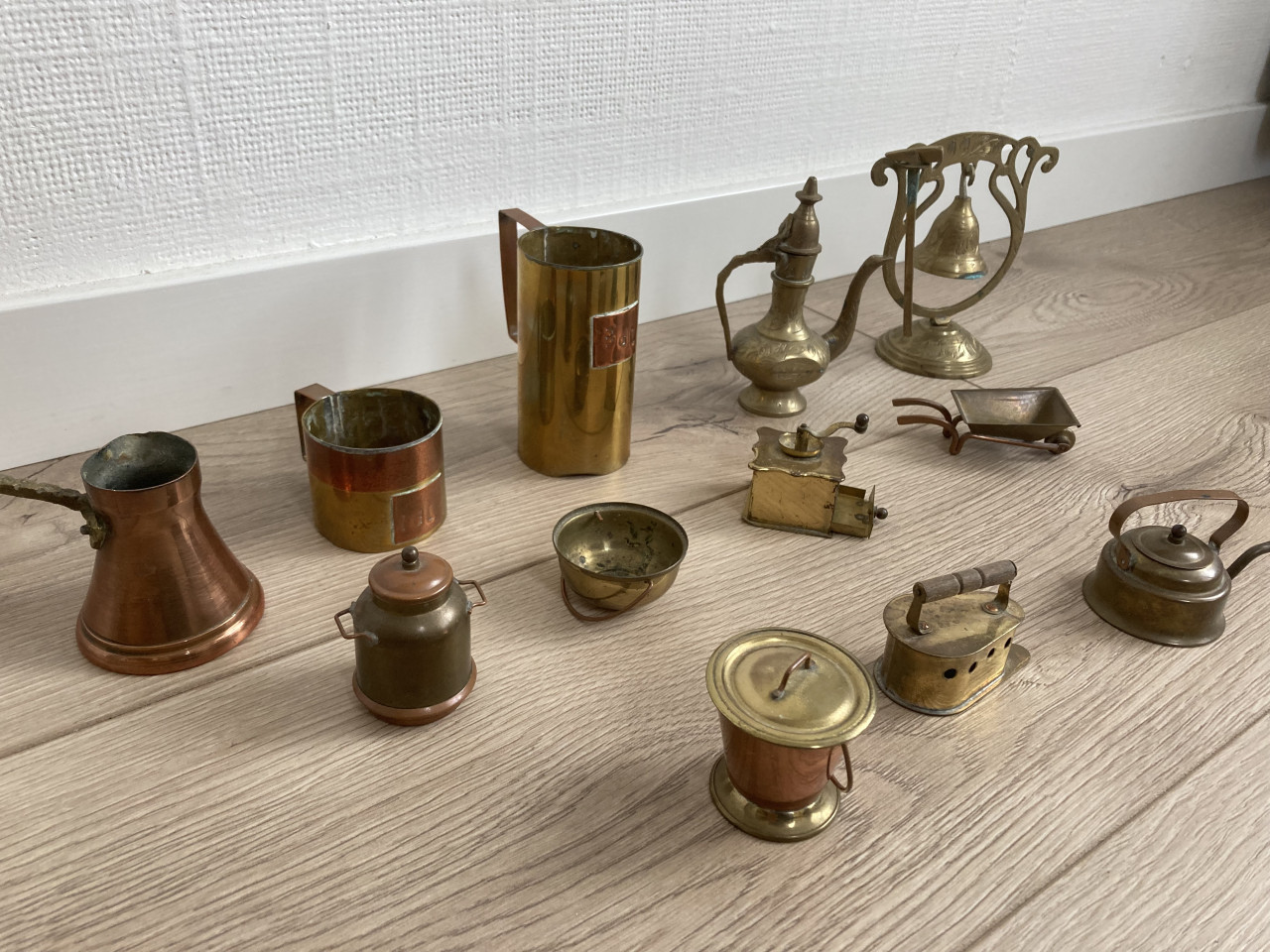 Vintage Verzameling koper en brons