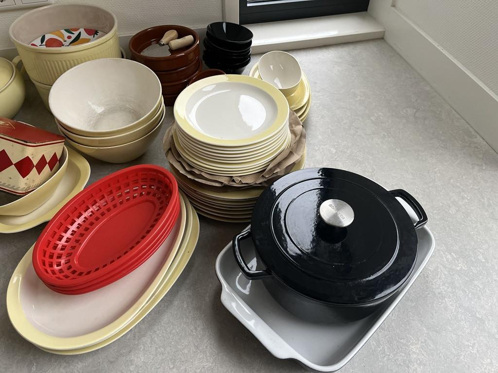 Verzameling serviesgoed jaren 50-60