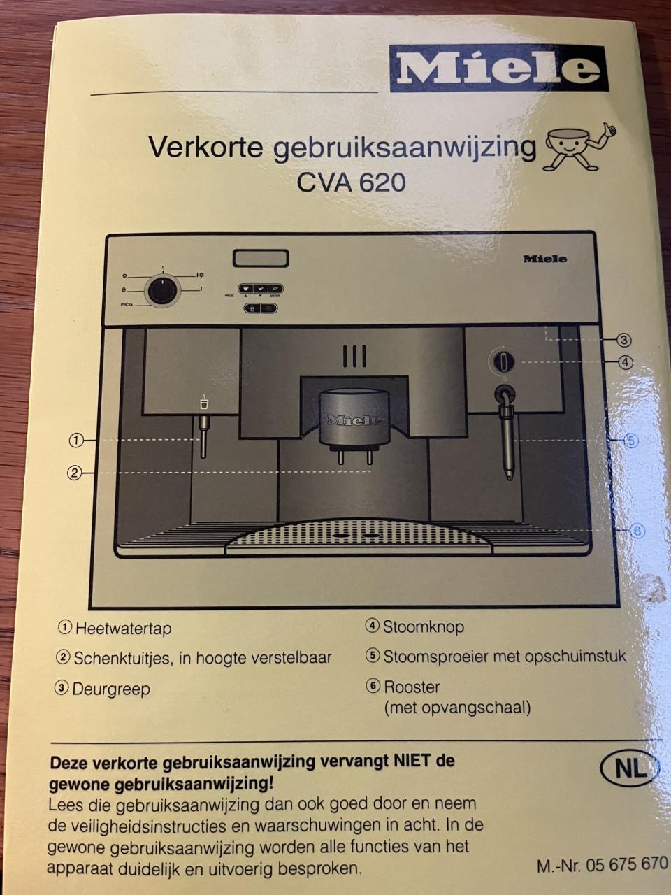 Miele inbouw koffiemachine