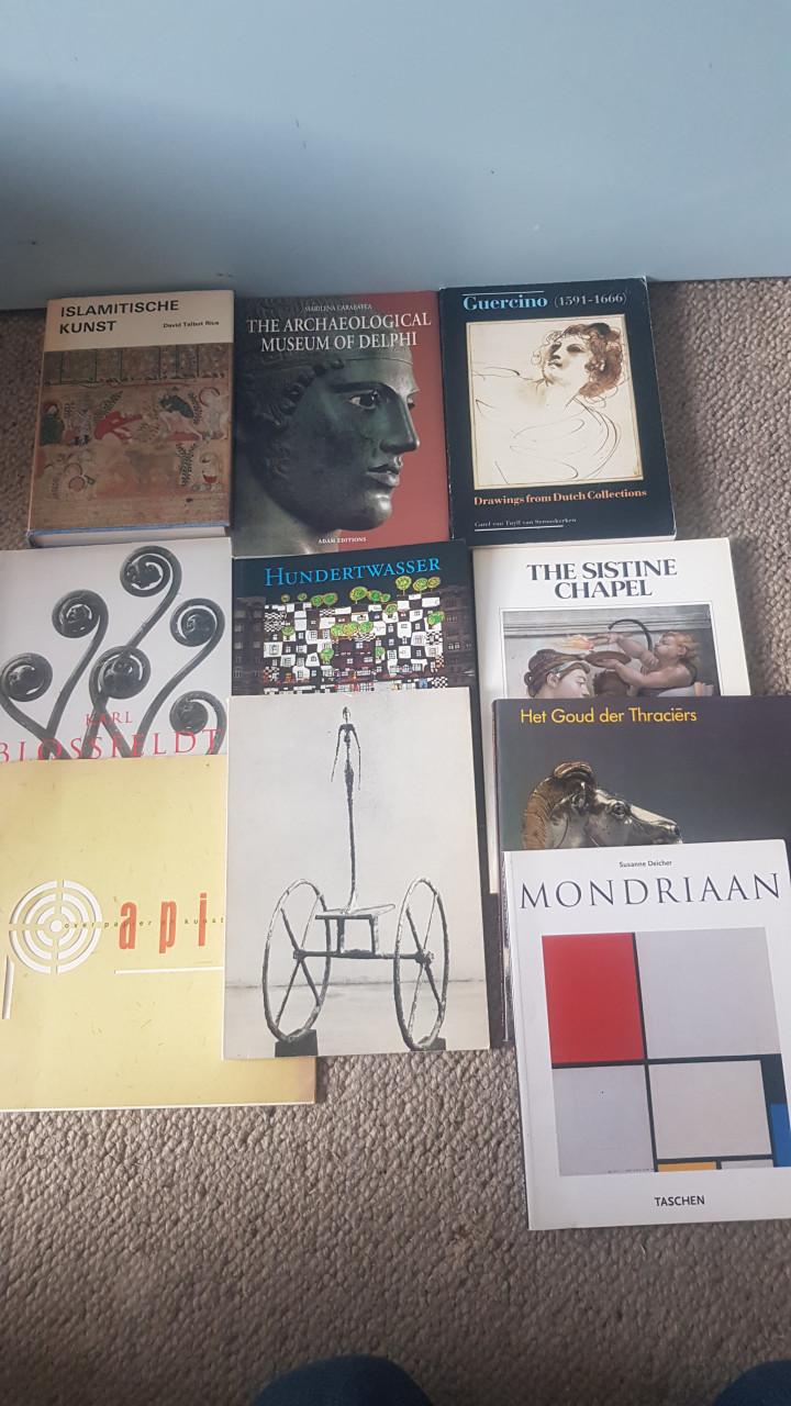 Partij boeken over beeldende kunst