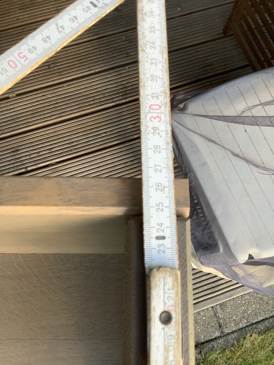 Boekenplank massief eiken, Grey Wash. 153cm breed.