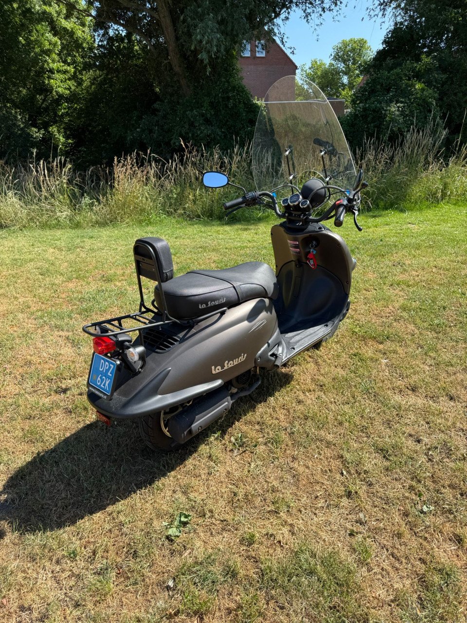 La Souris E-Vespa Look (mat donkerbruin/antraciet)