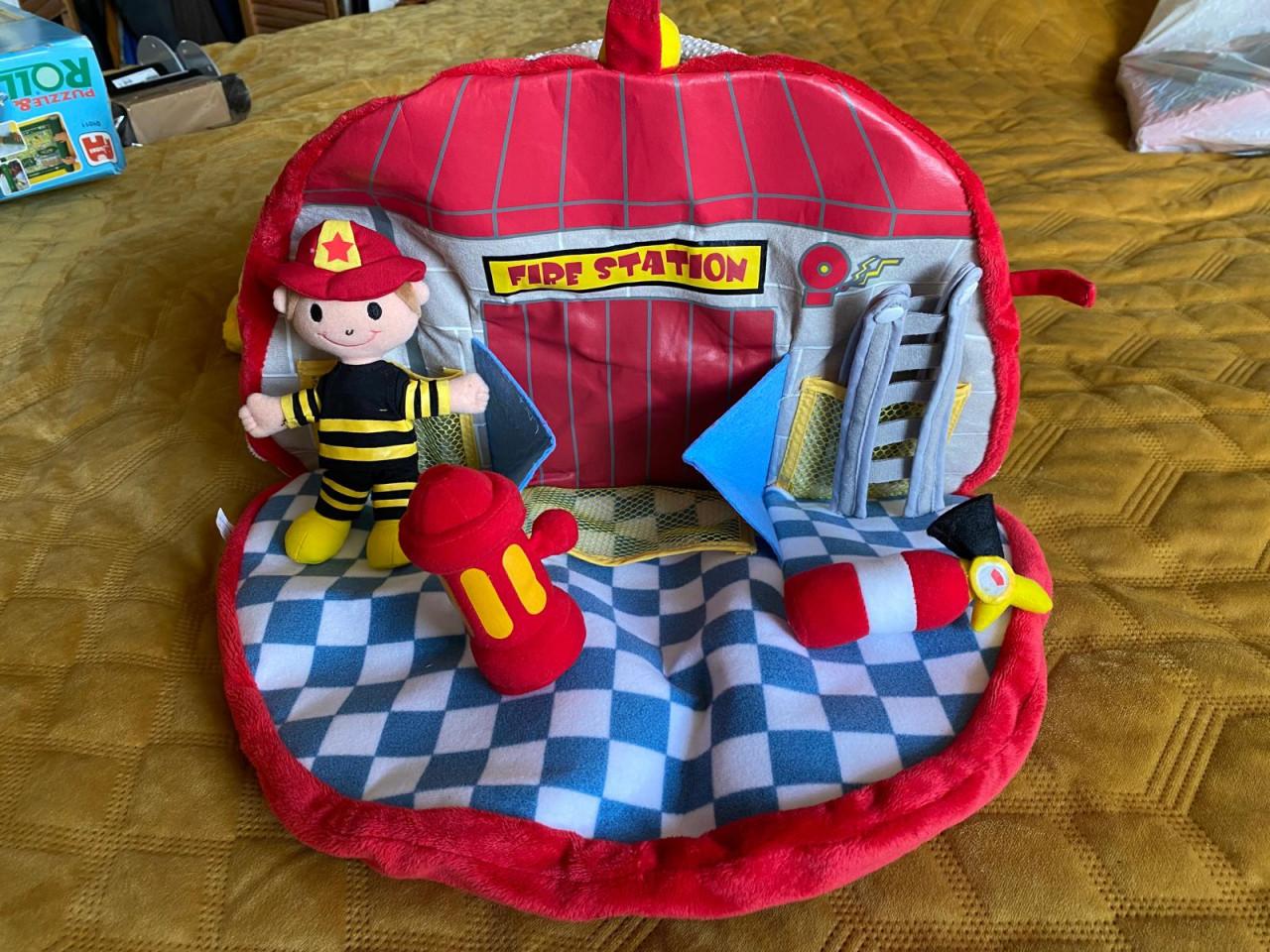 Pluche Schoolbus & Brandweer