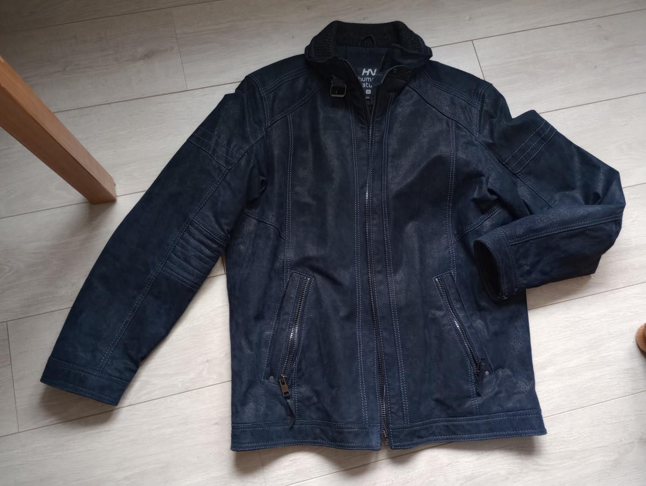 Leren  Heren winterjack maat L.