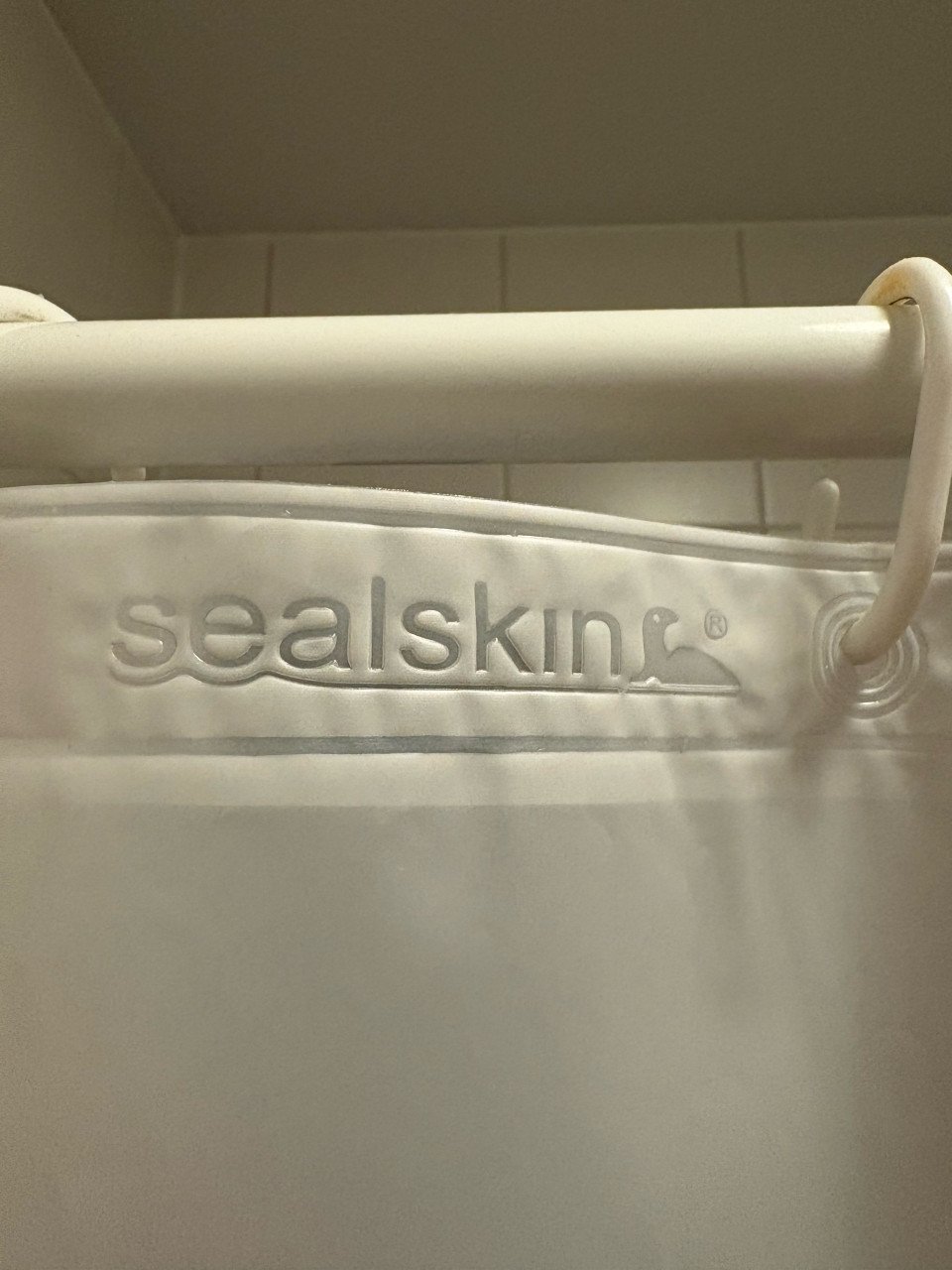 Douchegordijn Sealskin met uitschuifbare stang