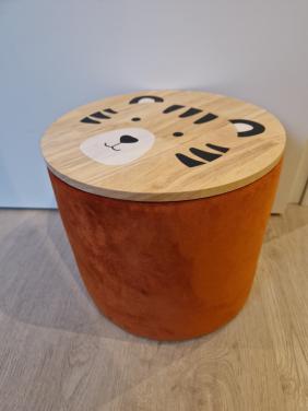 Opbergpoef kinderkamer