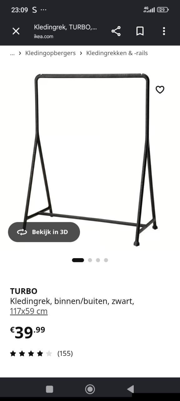 Kledingrekken 2x