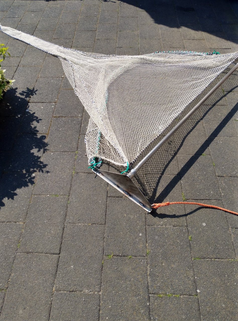 Te Koop garnalen/visnet voor strand of boot