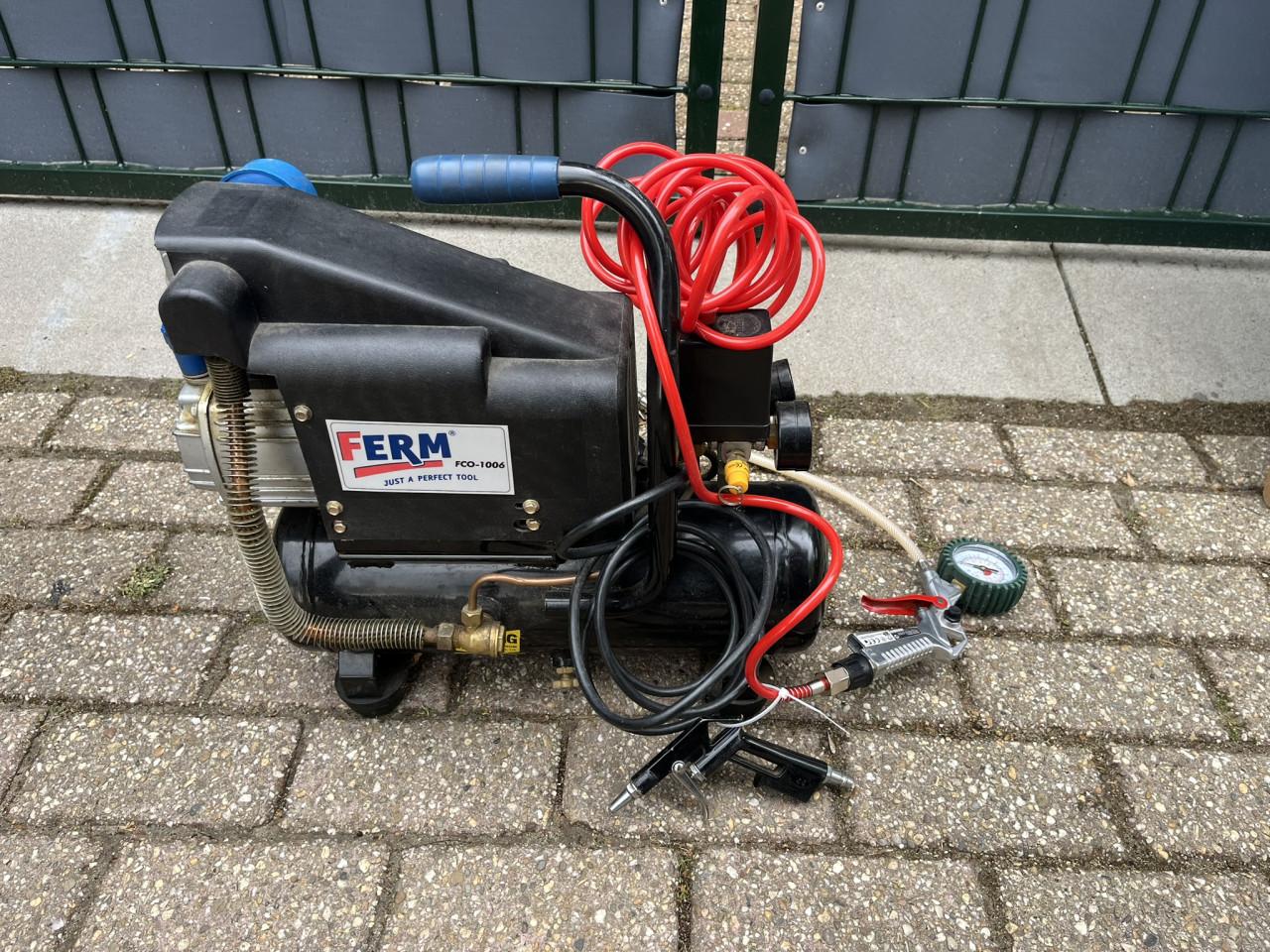 Compressor Ferm FCO-1006 met accessoires