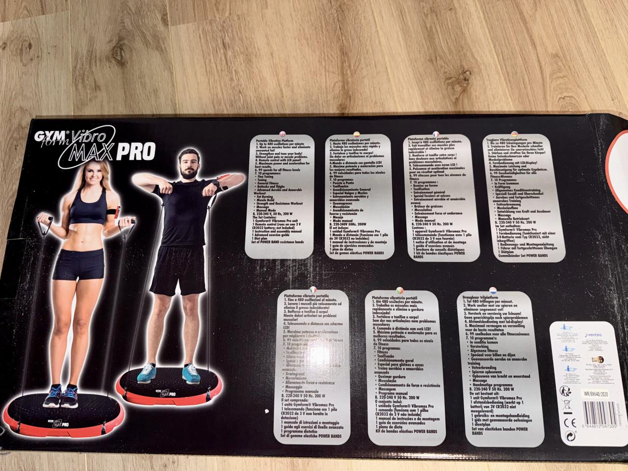Gym Vibro MAX PRO nieuw in doos