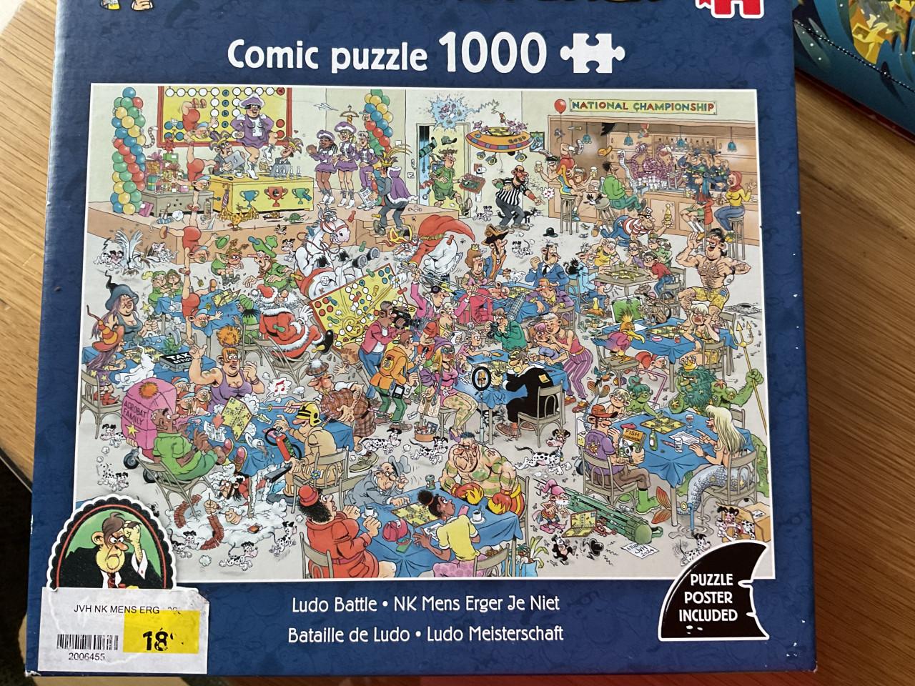 Jan van Haasteren NK MENS ERGER JE NIET