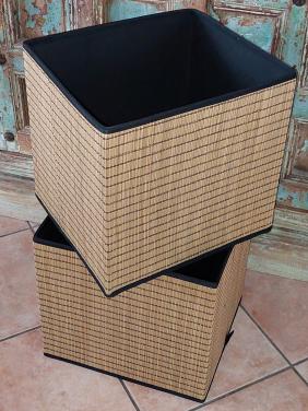 2 Bamboe Ikea opbergboxen