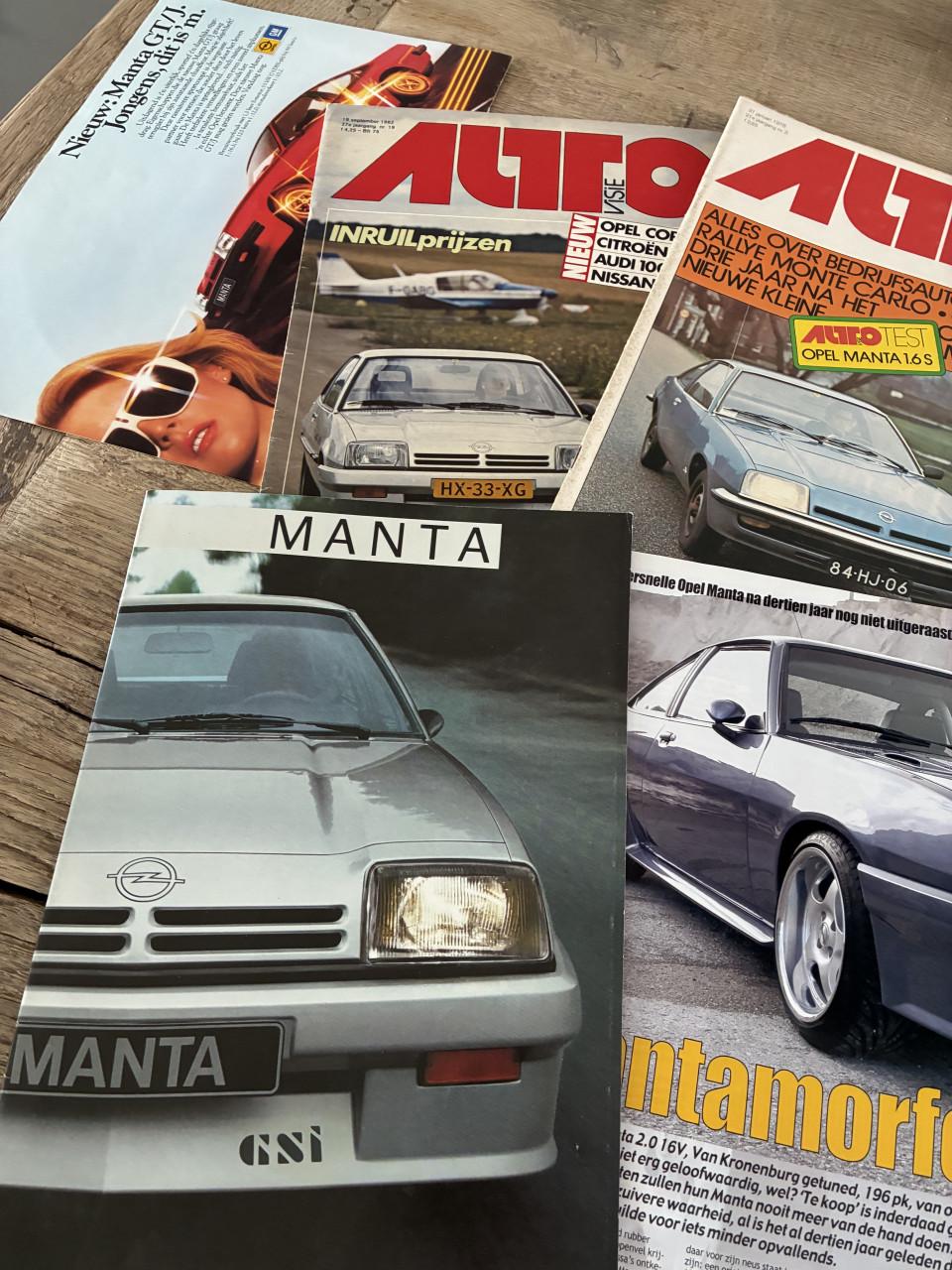 Opel Manta brochure etc