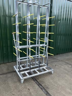 Glas of platen rek dubbel