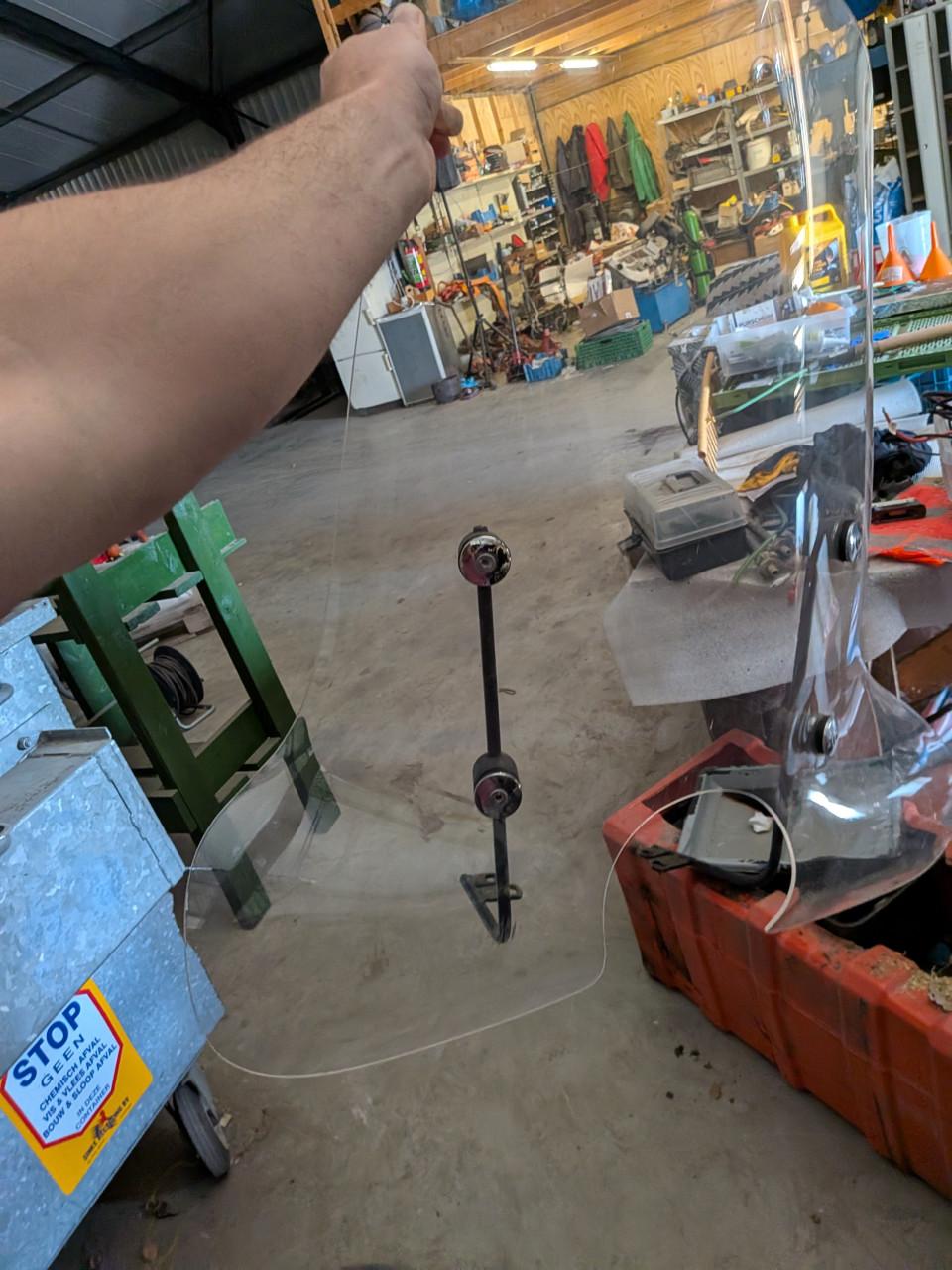 Scooter wind scherm