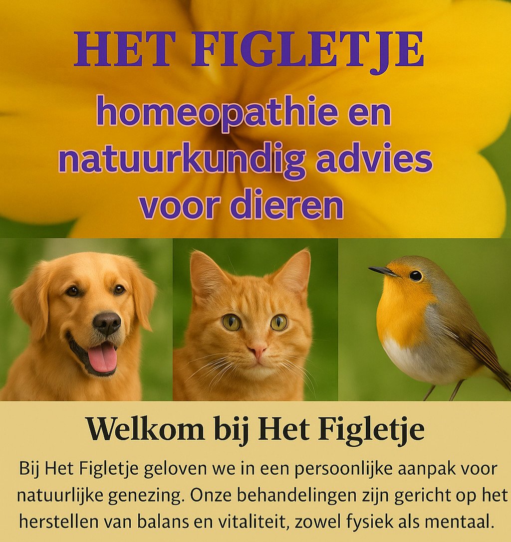 Homeopathie voor dieren met klachten, stress, gedragsproblemen