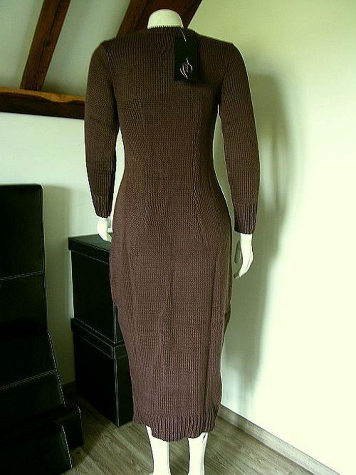 SÁBETH: Nieuw Grofgebreid jurkje bruin S en M € 369,-