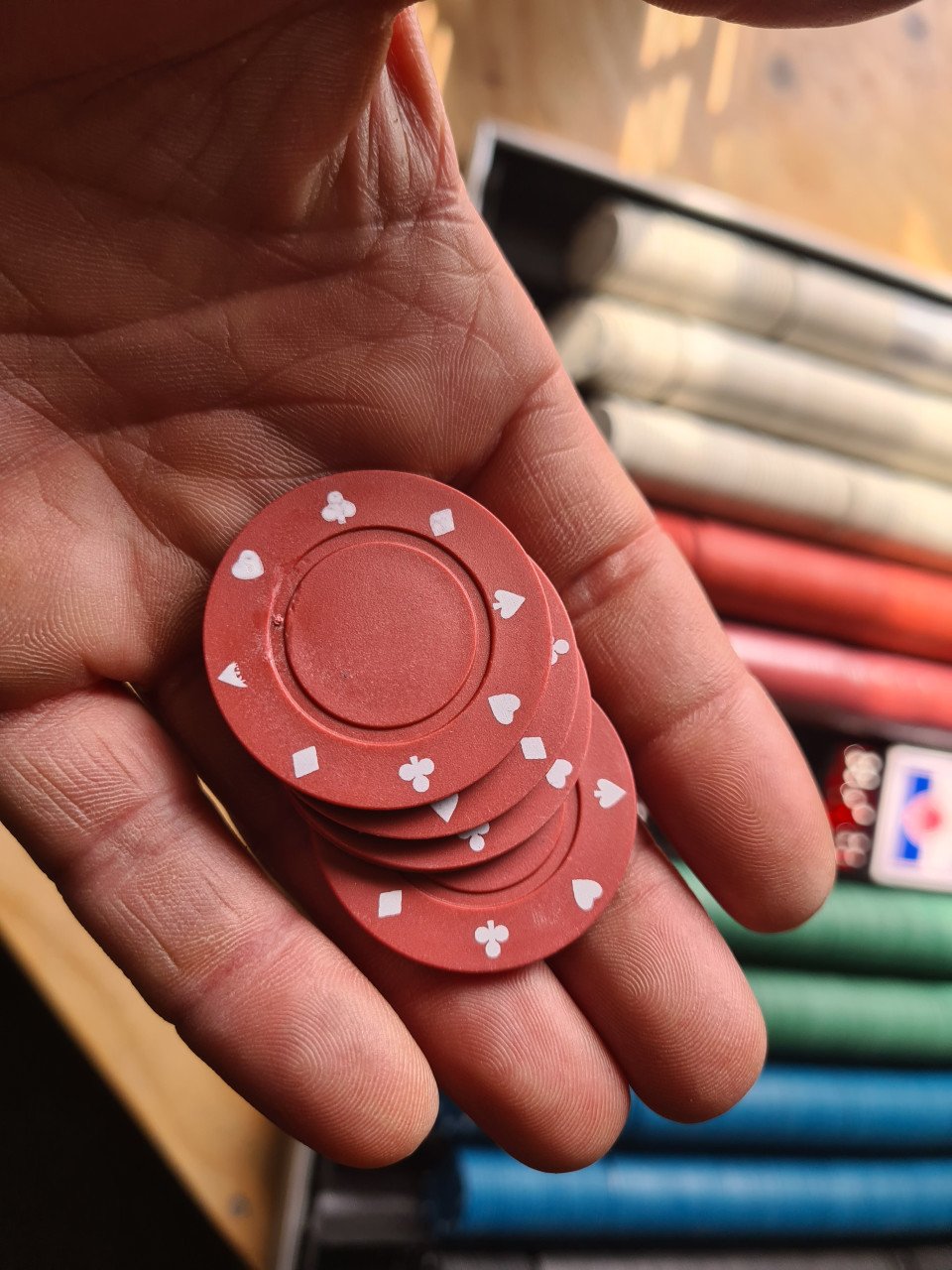 Poker koffer poker set zeer goede staat