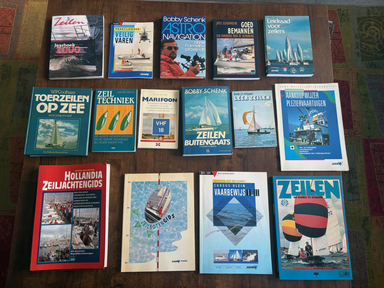 15 Zeilboeken (Zeilinstructieboeken & Zeilnaslagwerken)