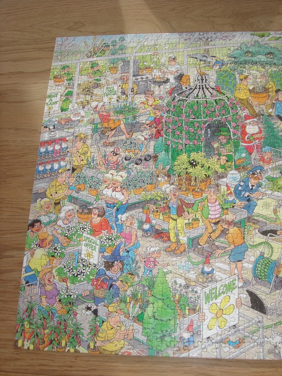 Te koop Complete Jan Van Haasteren puzzel Het tuincentrum