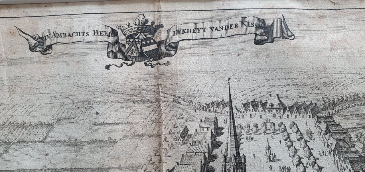 Kopergravure "Heerlijkheid van Nisse". Zeeland