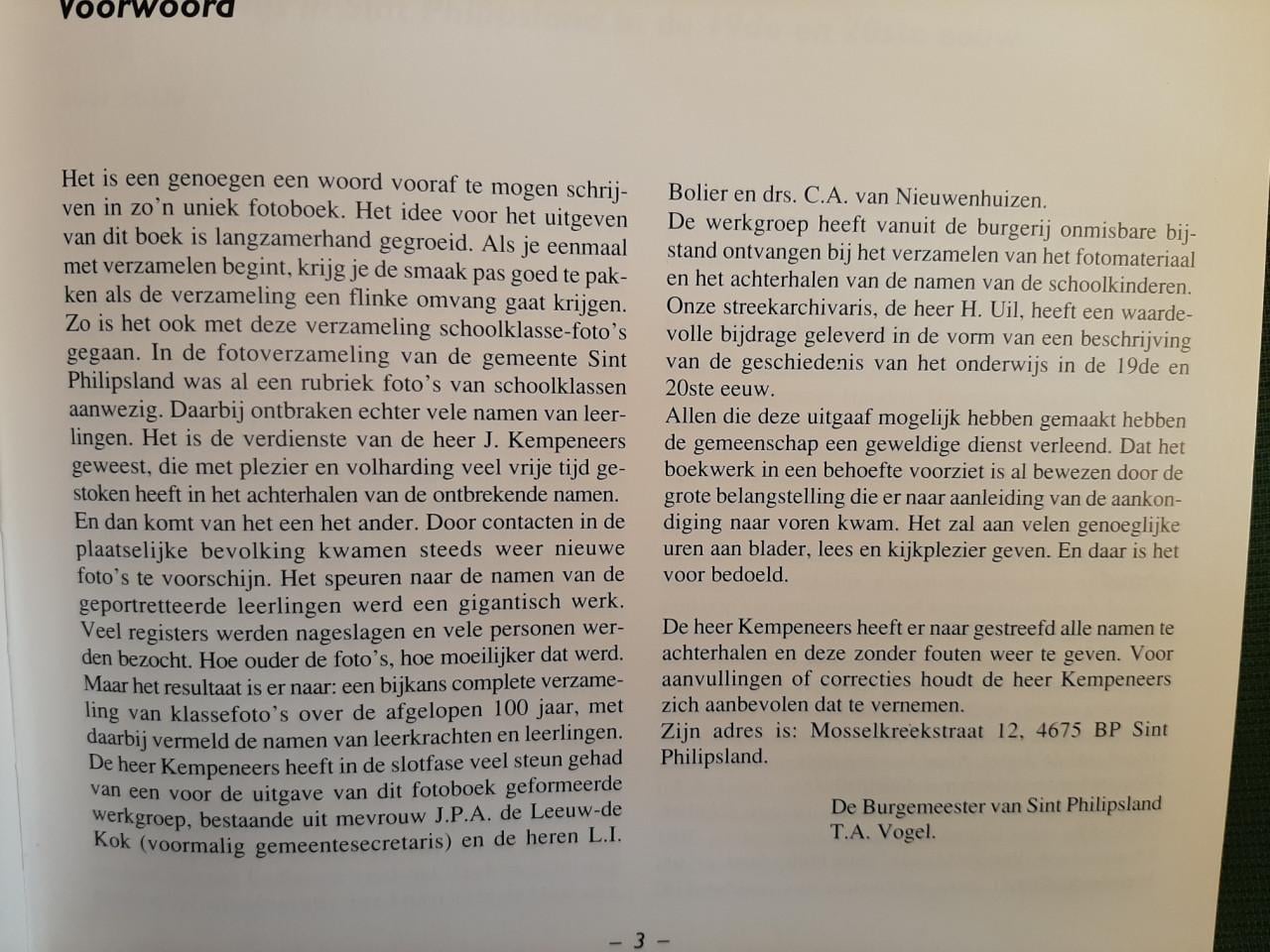 Een eeuw klassefoto’s, Sint Philipsland – Anna Jacobapolder