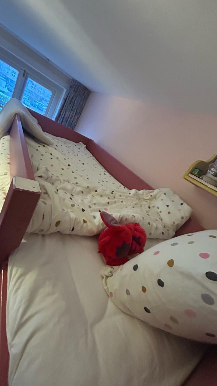 Een-persoons hoogslaper incl bureau (90x200cm)