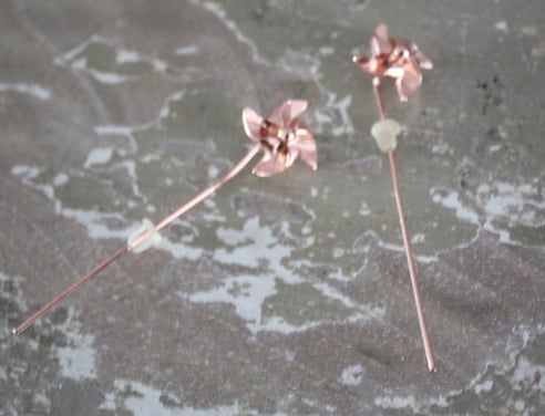 Rose kleurige oorbellen