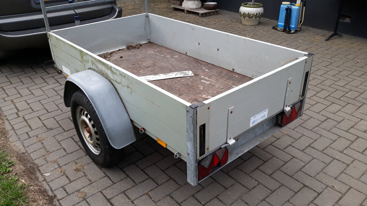 Aanhangwagen.