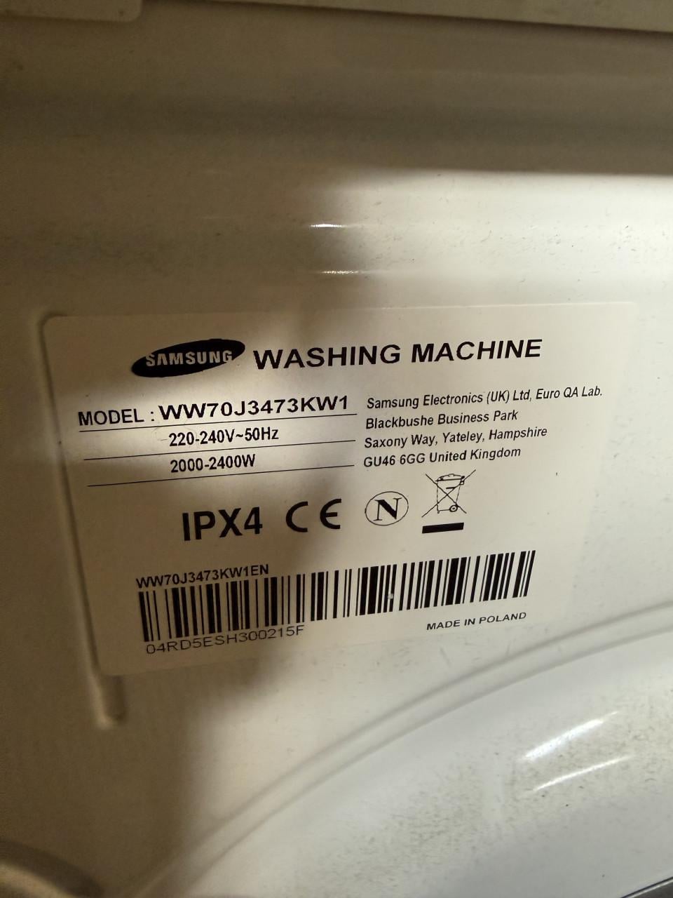 Te koop wasmachine