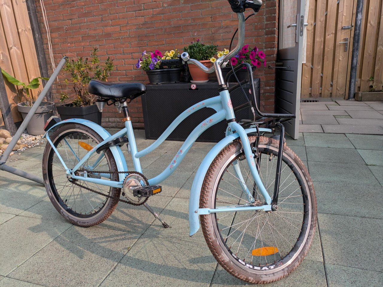 Oerdegelijke meisjesfiets 22"