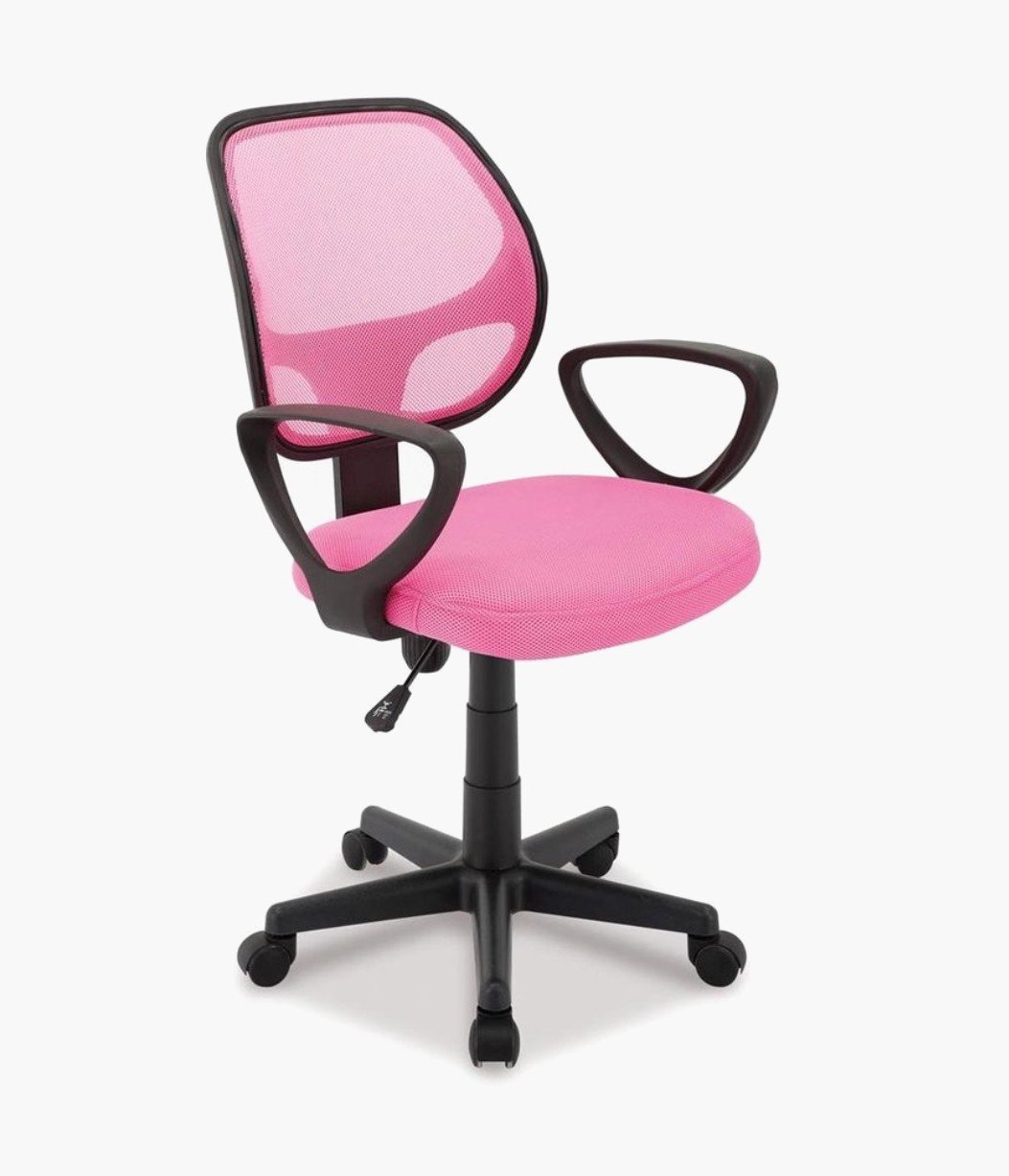 Roze bureaustoel