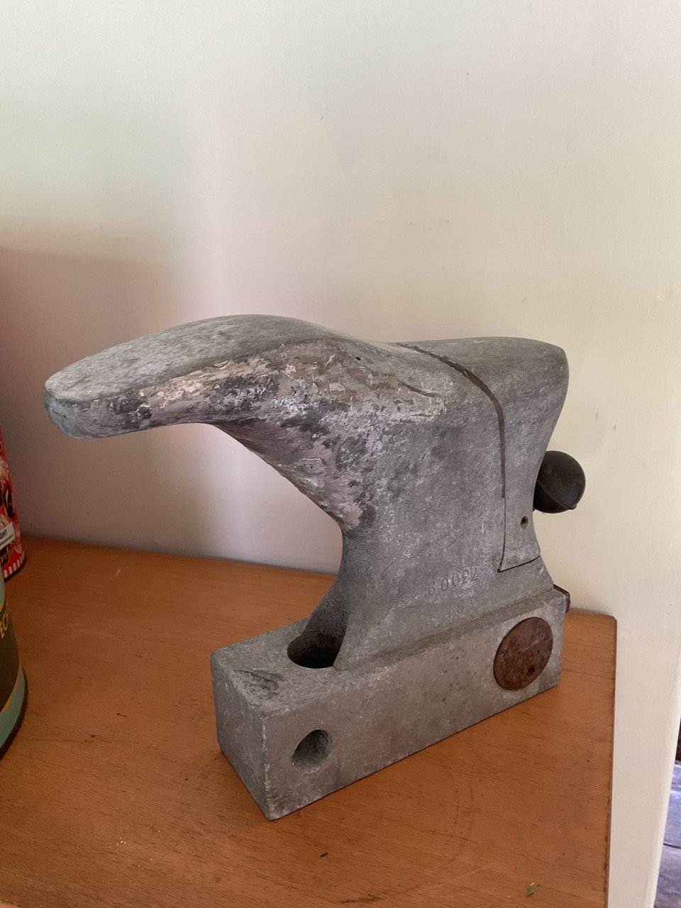 Antieke metalen schoenleest