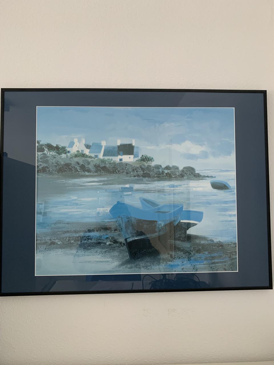 2 mooie Le Coultre schilderijen repro boot